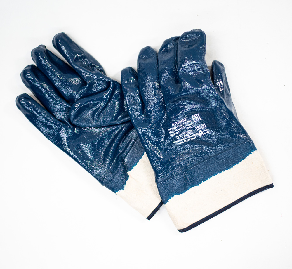 Перчатки нитриловые МБС крага р.10 уп/120 пар Strong